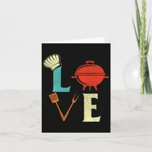 Tarjeta Love Bbq Lover Pitmaster Grill Barbecue