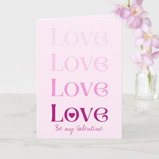 Tarjeta Love Be My Valentine Greeting Card (Orquídea)
