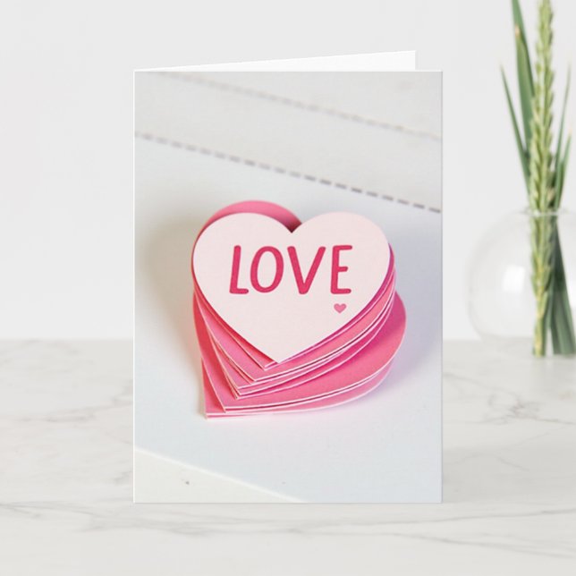 Tarjeta Love Heart Valentine Card (Anverso)