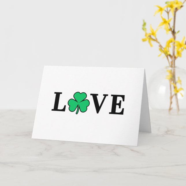 Tarjeta LOVE irlanda Irlandés All Purpose Blank (flor amarilla)