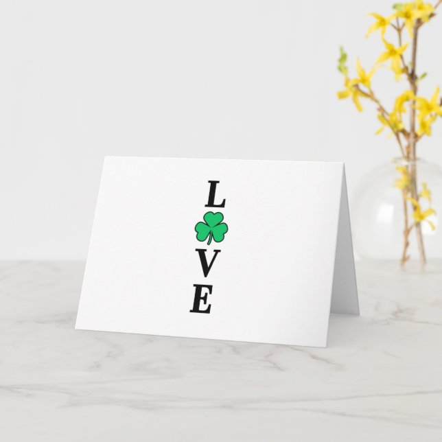 Tarjeta LOVE irlanda Irlandés All Purpose Blank (flor amarilla)