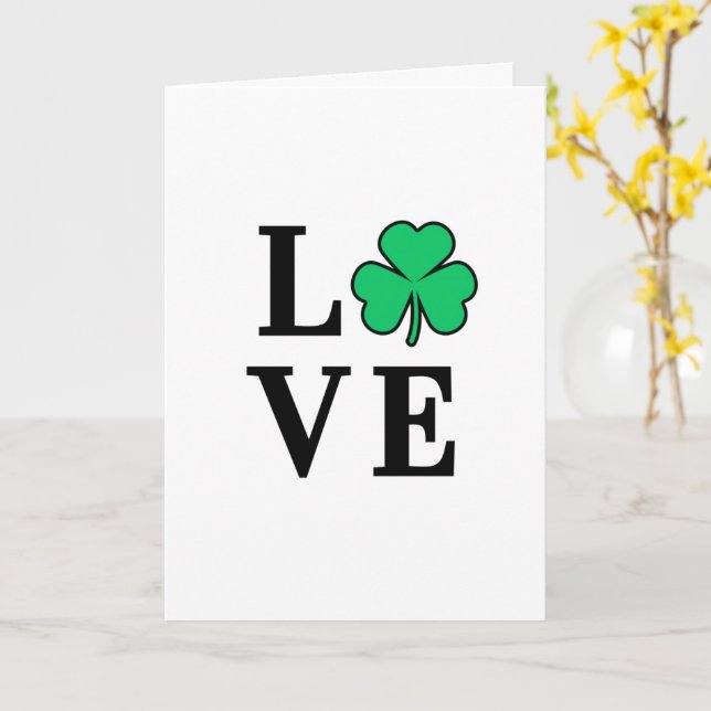 Tarjeta LOVE irlanda Irlandés All Purpose Blank (flor amarilla)