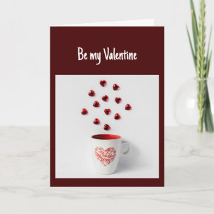Tarjeta Love Like a Warm Cup of Coffee Fun Valentine