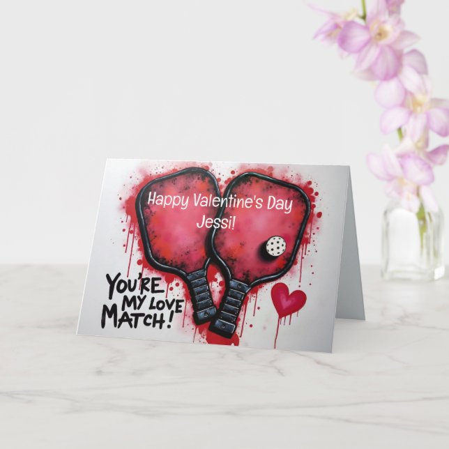 Tarjeta Love Match Rally💘 Valentine's  (Orquídea)
