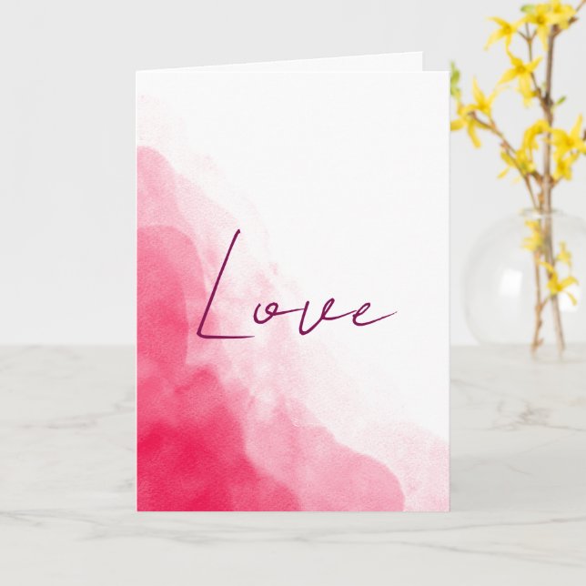 Tarjeta Love Minimalist Valentine’s Day Card (flor amarilla)