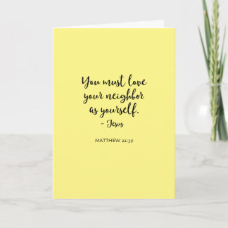 Tarjeta Love Neighbor Blank Greeting Card