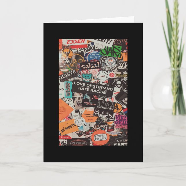 Tarjeta Love obstbrand hate racism poster (Anverso)