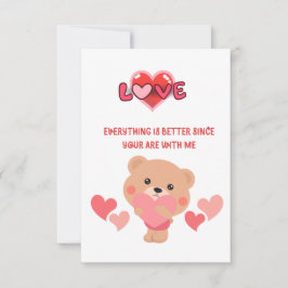 Tarjeta Love our story card