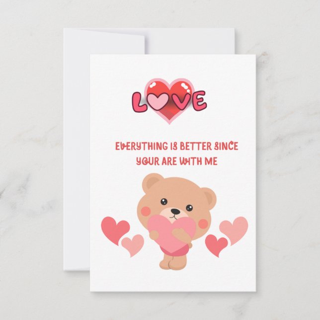 Tarjeta Love our story card (Anverso)