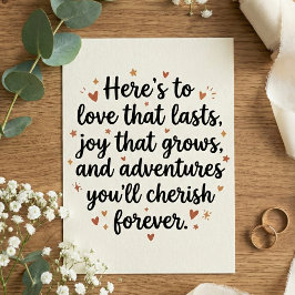 Tarjeta Love Quote Wedding Engagement Party