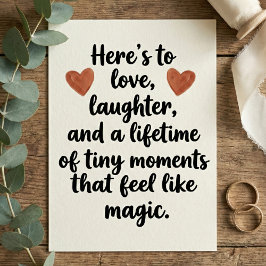 Tarjeta Love Quote Wedding Engagement Party