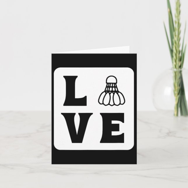 Tarjeta Love Shuttle Dminton (Anverso)