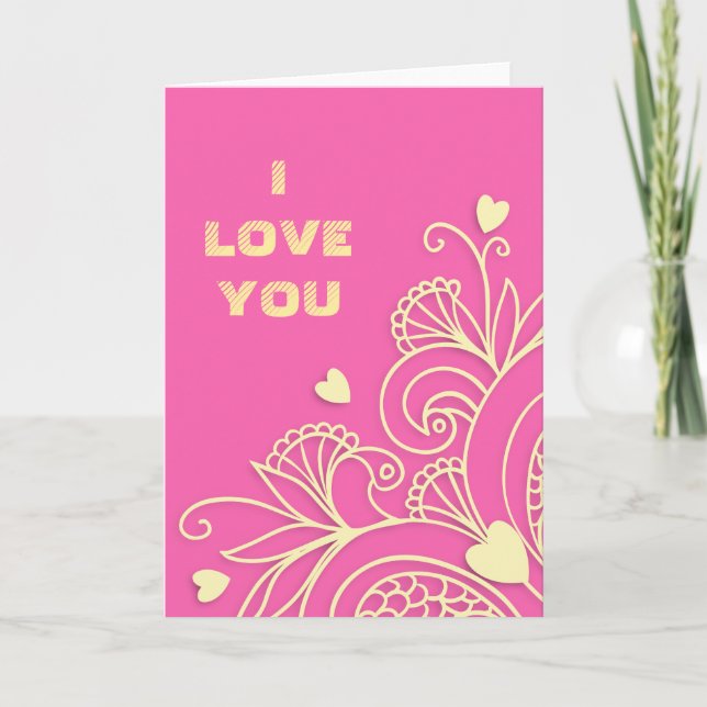 Tarjeta Love You (Anverso)