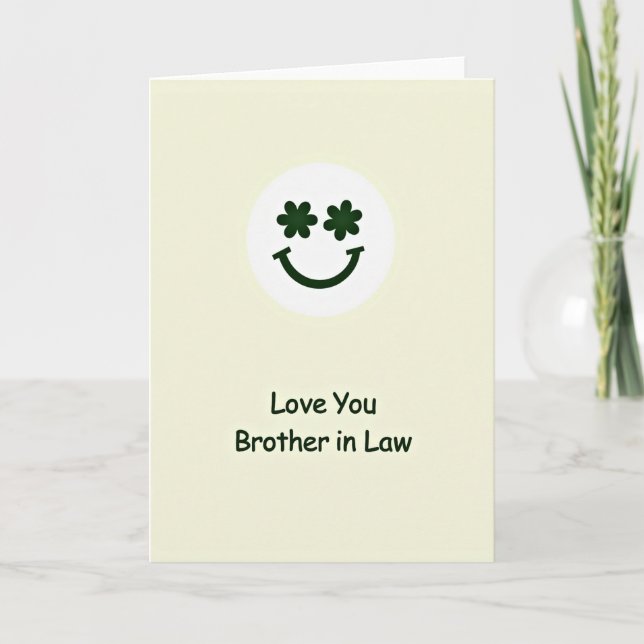 Tarjeta Love You Brother In Law Card (Anverso)