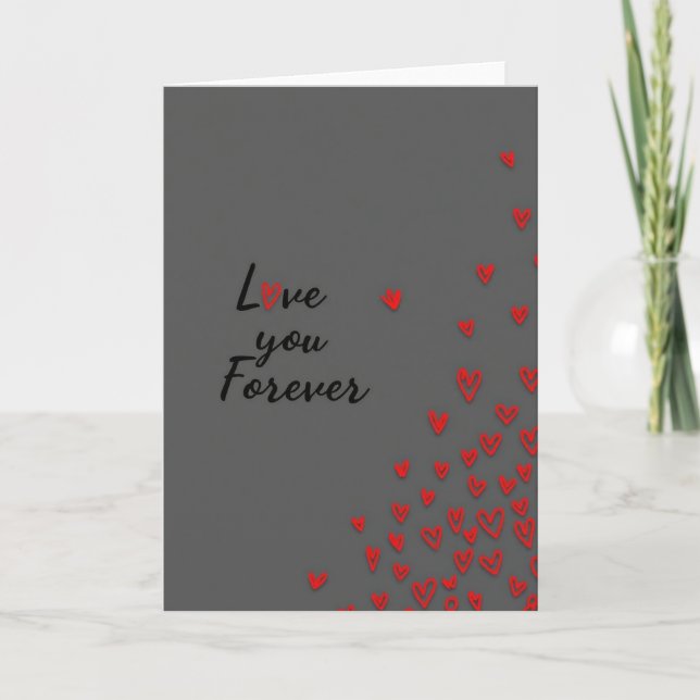 Tarjeta Love You Forever Heartfelt Card (Anverso)
