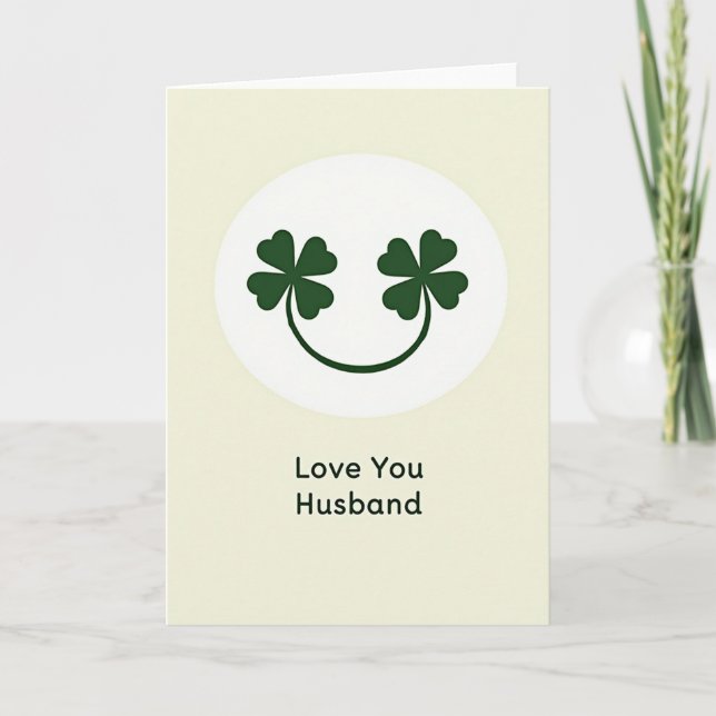 Tarjeta Love You Husband Lucky Card (Anverso)