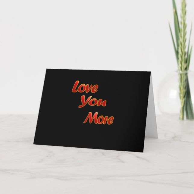 Tarjeta Love You More Balanced Visual Design  (Anverso)
