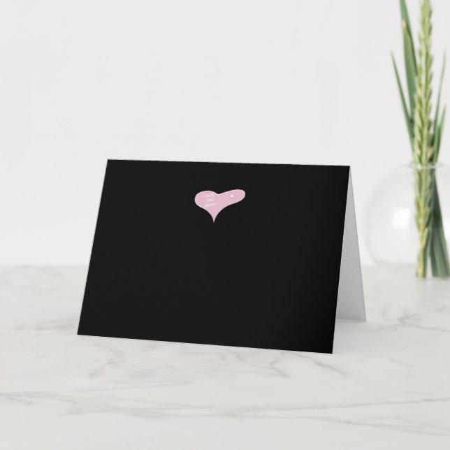 Tarjeta Love You More Blue Modern Look  (Anverso)