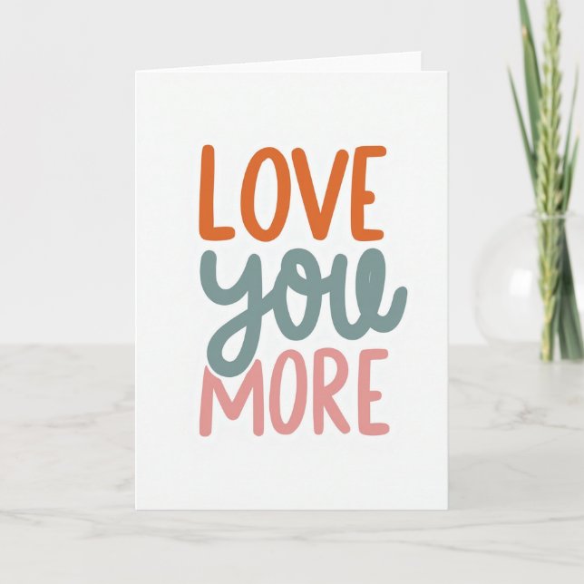 Tarjeta Love You More Card (Anverso)