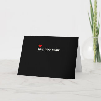 Tarjeta Love You More Minimalist Love Quote 