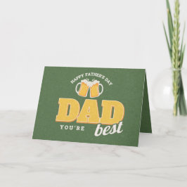 Tarjeta Love you more than you Love Beer Father's Day Card