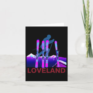 Tarjeta Loveland Skiing And Snowboard Retro 90 Lovelan