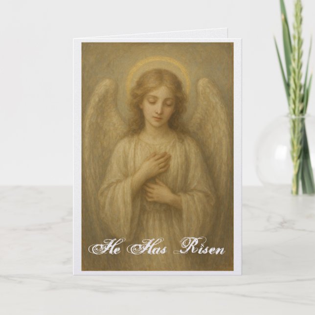Tarjeta Lovely Angel Easter Greeting Card (Anverso)