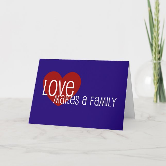 Tarjeta LoveMakesAFamily (Anverso)