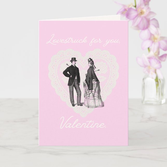 Tarjeta Lovestruck for you, Valentine Valentine's Day Card (Orquídea)