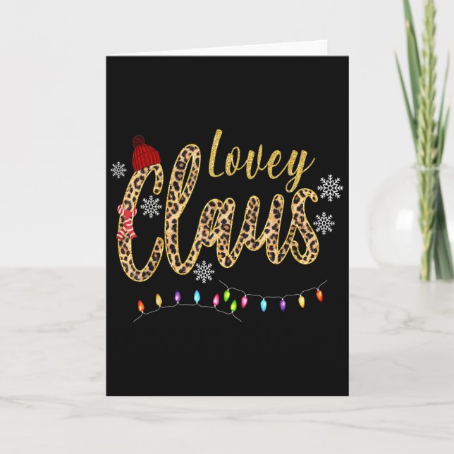 Tarjeta Lovey Claus - Christmas Gift  (Anverso)