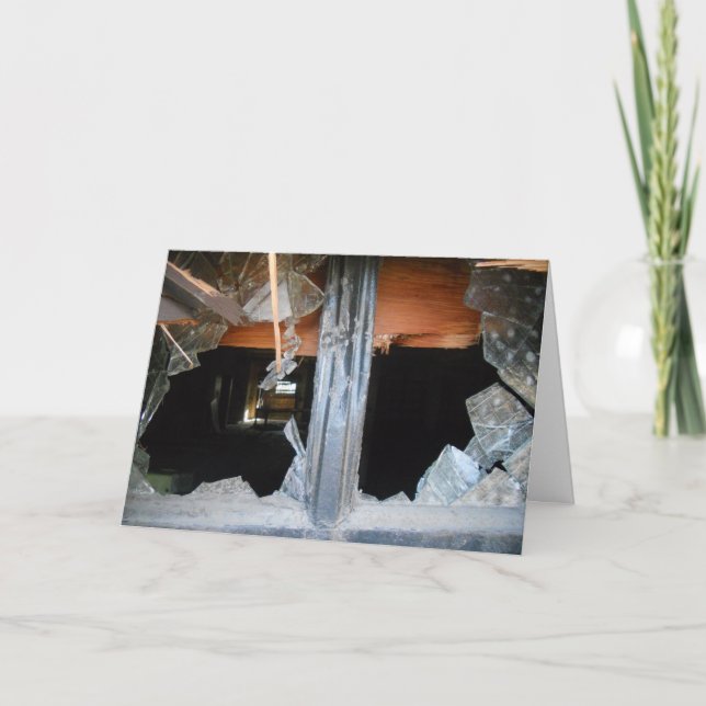 Tarjeta "Lowertown Depot Ventana Rota #1" Recupérate (Anverso)