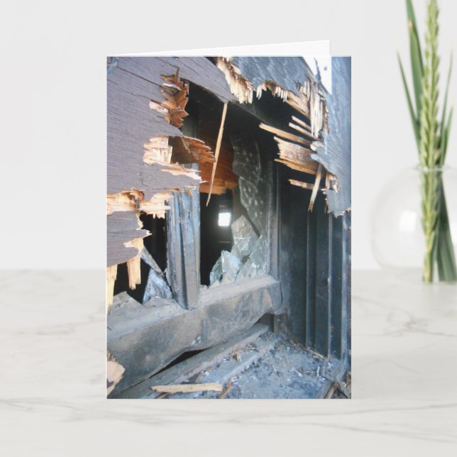 Tarjeta "Lowertown Depot Ventana rota #2″ (Anverso)