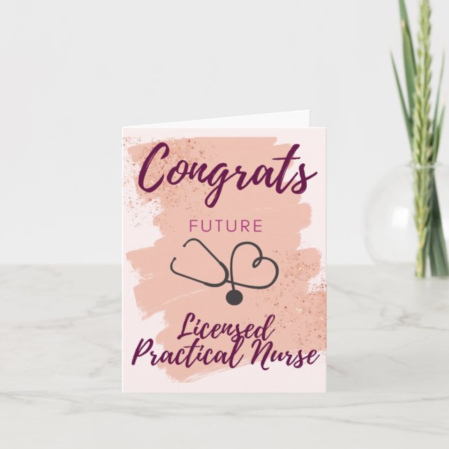 Tarjeta LPN Futuro de Felicitaciones (Anverso)