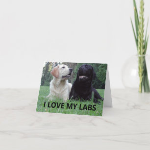Tarjeta LR Amo a mis Labs con imagen