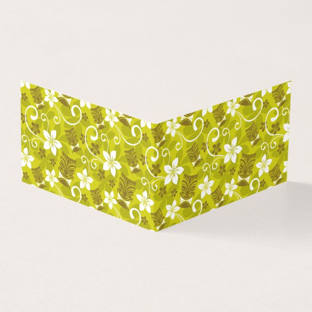 TARJETA LUAU TIKI PATTERN (Exterior)