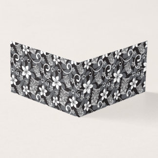 TARJETA LUAU TIKI PATTERN (CHARCOAL)