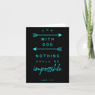 Tarjeta Lucas 1 37 Con Dios Imposible Biblia Verse Cita Re