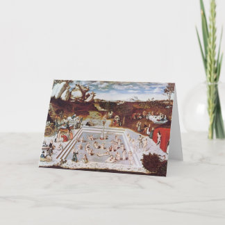 Tarjeta Lucas Cranach la anciano la fuente de la juventud