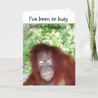 Tarjeta Luce fabuloso humor para cumpleaños tardío