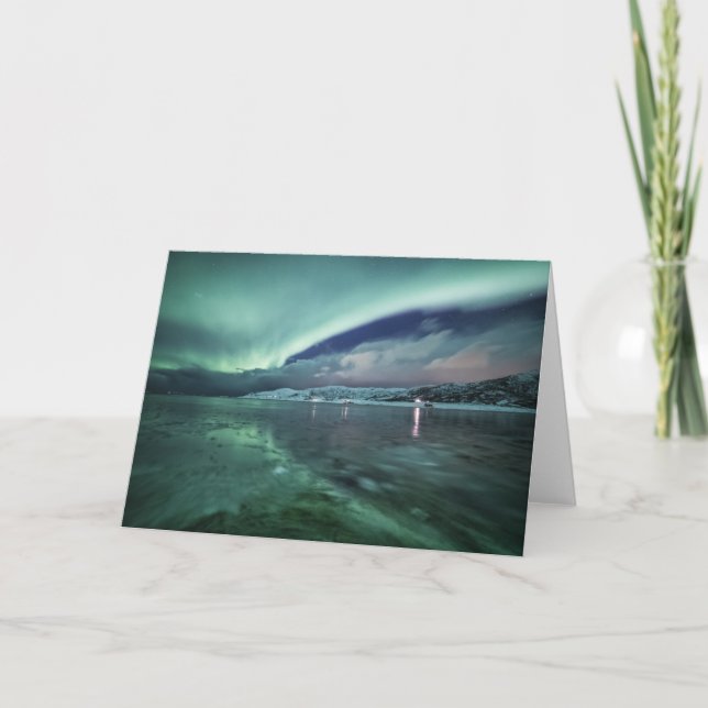 Tarjeta Luces boreales (Anverso)