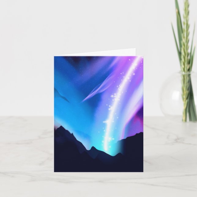 Tarjeta Luces boreales (Anverso)