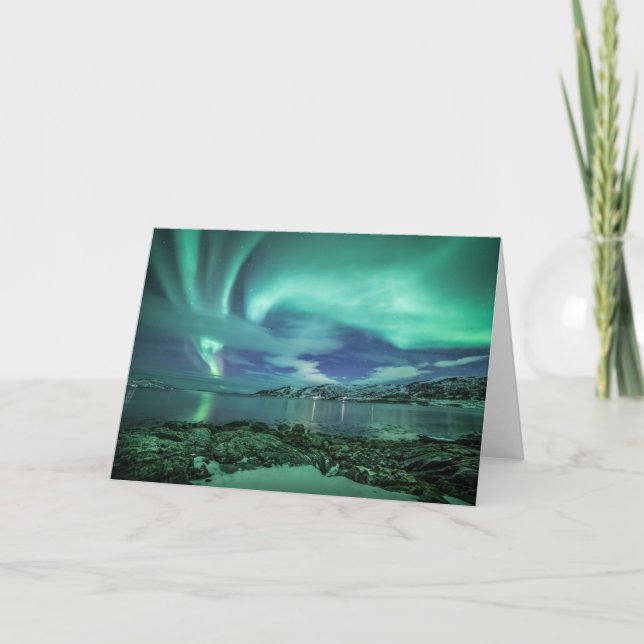 Tarjeta Luces boreales (Anverso)
