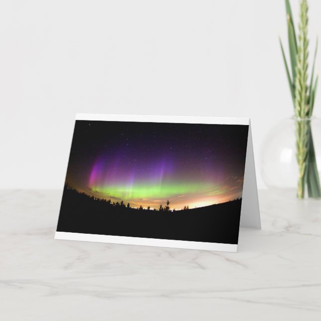 Tarjeta Luces boreales (Anverso)