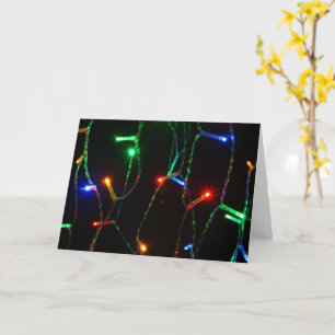 Tarjeta Luces coloridas de Navidad