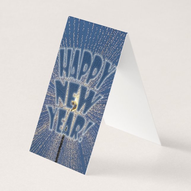 Tarjeta Luces de Año Nuevo (Anverso)