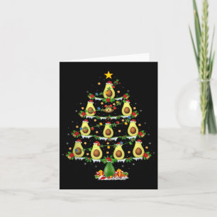 Tarjeta Luces de árbol de Navidad de aguacate Aguacate div