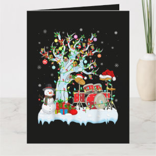 Tarjeta Luces de decoración de árbol de Navidad musicales