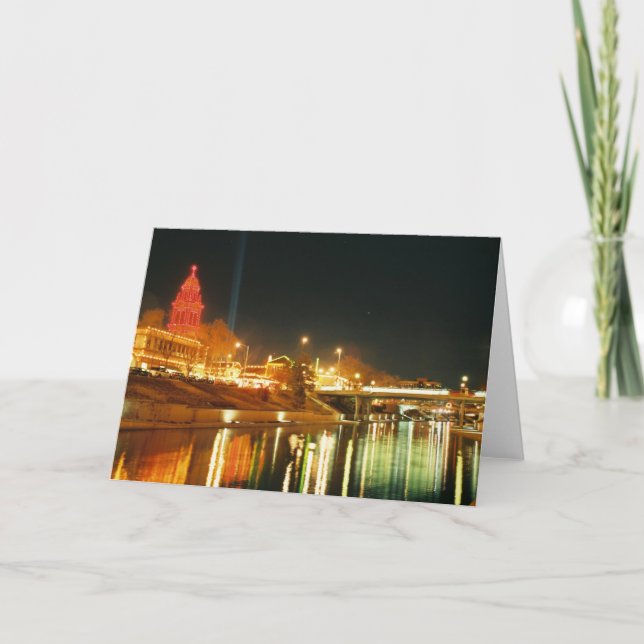 Tarjeta Luces de la plaza del club de campo de Kansas City (Anverso)