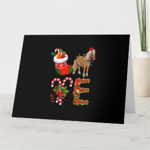 Tarjeta Luces de Navidad de caballo Led sombrero divertido
