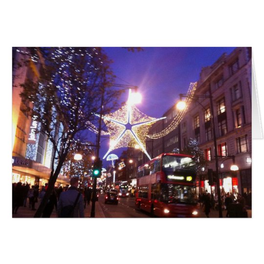 Tarjeta Luces de navidad en Londres